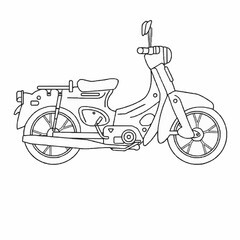 Fototapeta premium vintage motor scooter