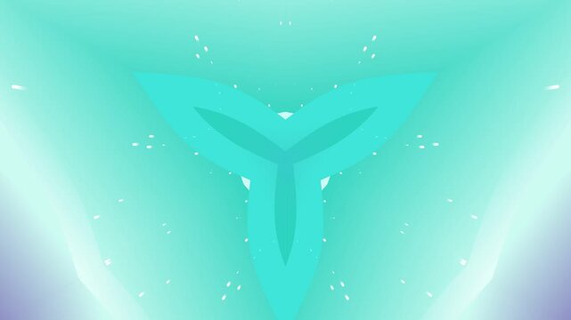 A futuristic logo animation with abstract shapes and vibrant colors, symbolizing technology and innovation