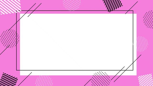 Simple geometric pattern frame background