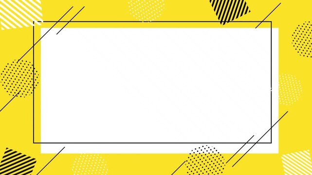 Simple geometric pattern frame background