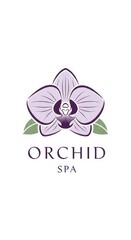 Elegant Orchid Spa Logo Design for Wellness and Relaxation.