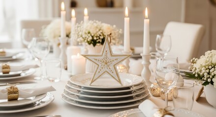 Elegant Table Setting for a Festive Celebration.
