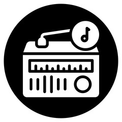 music glyph icon