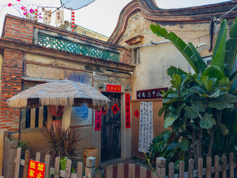 Historic residence home in Zeng Cuo An village in historic Xiamen City, Fujian Province, China. 