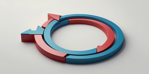 Endless Cycle Arrows Representing Process, Repetition, and Circular Flow