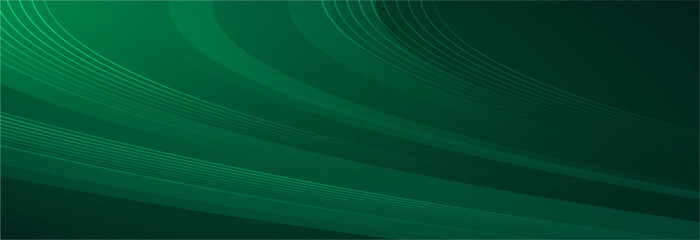 Green Flowing Lines Abstract Background