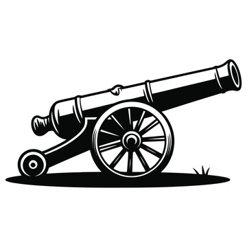 old cannon vector illustration