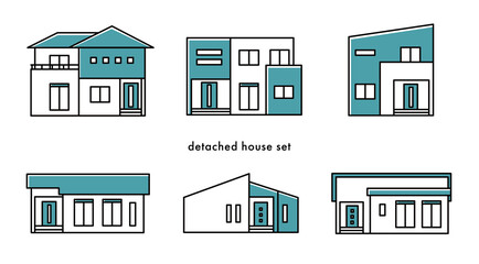 戸建住宅セット_単色