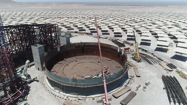 Solar Thermal Power Plant Construction in Chile