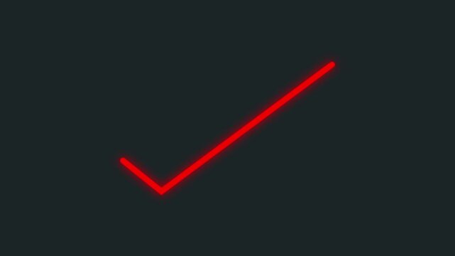Check mark animation icon 4k. Approved tick mark icon animation. 