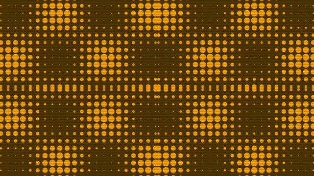 Abstract golden halftone dots pattern for modern technology and business design