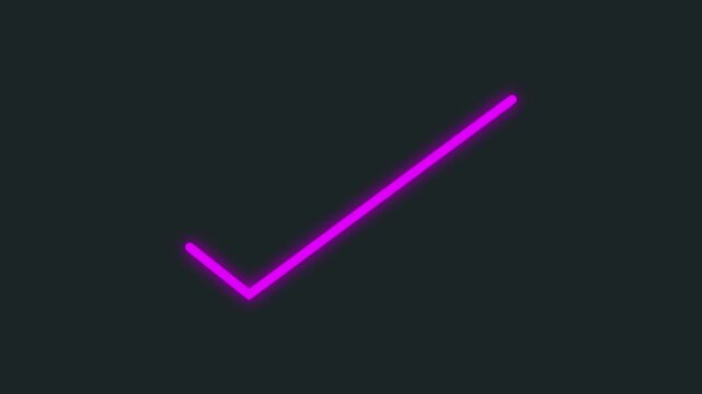 Check mark animation icon 4k. Approved tick mark icon animation. 