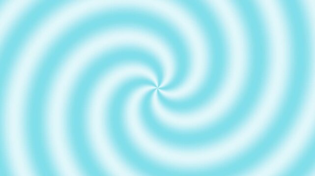 Abstract Light Blue and White Spiral Swirl Background with Radial Motion Effect