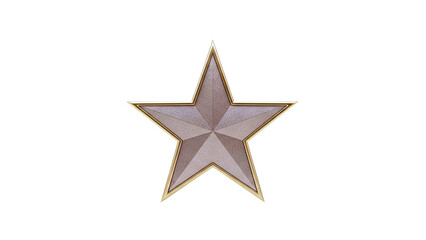 Obraz premium Textured Star Award with Gold Trim