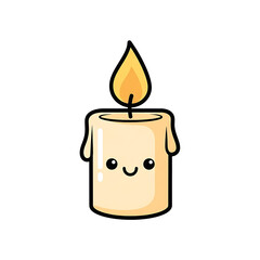 Cute Candle Cartoon. (3)