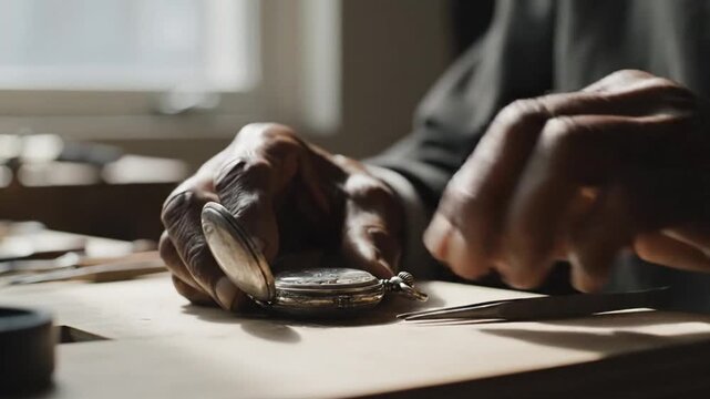 Hands repairing and reusing everyday objects at home in natural light, expressing sustainability, mindful living, and circular economy values. Ideal for eco lifestyle, repair culture and environmental