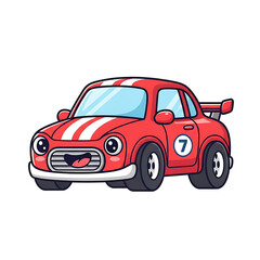 Cartoon Racing Car. (2)