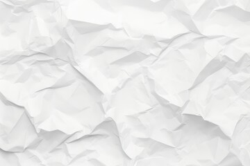 Obraz premium A close-up view of crumpled white paper texture, featuring varying shades and folds, creating a visually interesting surface.