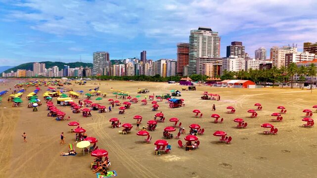 4K Beach Cloudy Paradise Summer