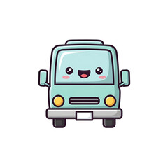 Happy Cartoon Bus.