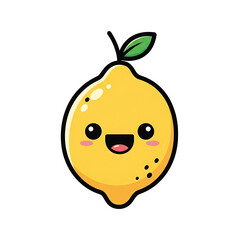 Cute Lemon Icon.