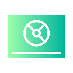 pie chart gradient icon