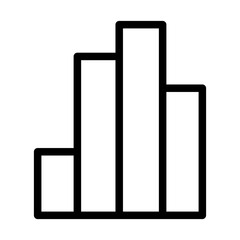 bar chart line icon