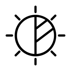 brightness line icon