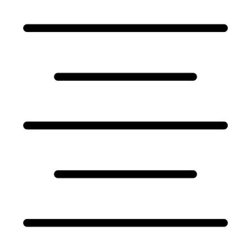 align center line icon
