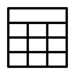 table line icon