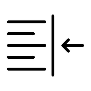 right indent line icon