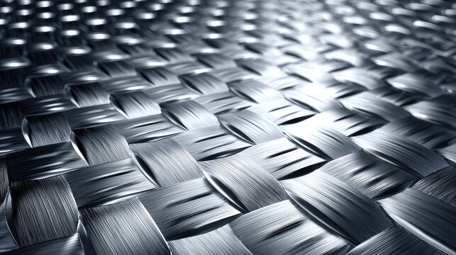 Textured backdrop. Aluminum aircraft skin featuring screws and rivets.