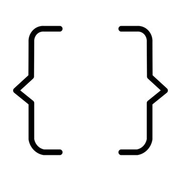 brackets glyph icon