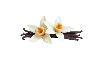Obraz premium Vanilla Beans and Flowers