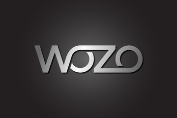 letter WOZO logo monogram unique