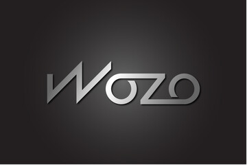 letter WOZO logo monogram unique