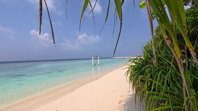 Ukulhas maldives bikini beach white sand remote exotic island palm trees