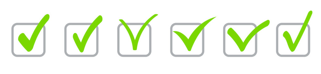 Variety checkbox shape element design set
