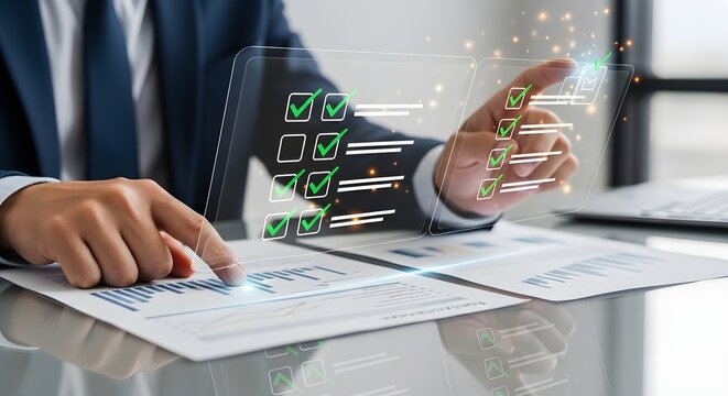 Corporate Audit & Verification Concept