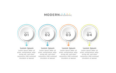 Presentation infographic business template design