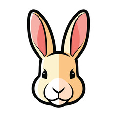 Fototapeta premium A cute rabbit head