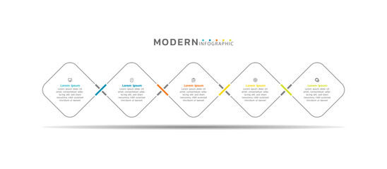 Presentation infographic business template design