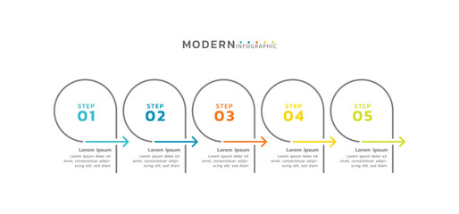 Presentation infographic business template design