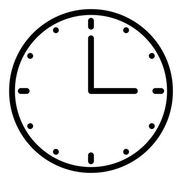 three o clock icon