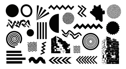Obraz premium Abstract geometric shapes collection design