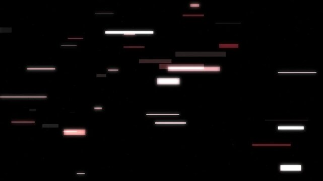 Futuristic data stream animation with abstract digital information flow and glitch elements