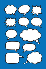 Obraz premium comic style bubble speech collections