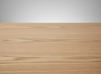 Naklejka premium Blurry image of a wooden surface with a blurred background