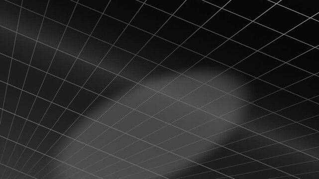 Abstract dark background with a receding grid pattern and subtle light effects.