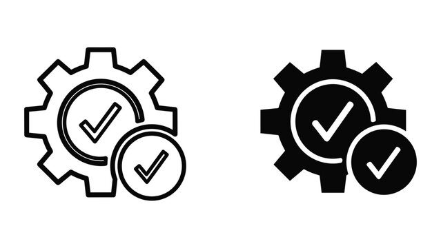 Setting configuration with check mark icon